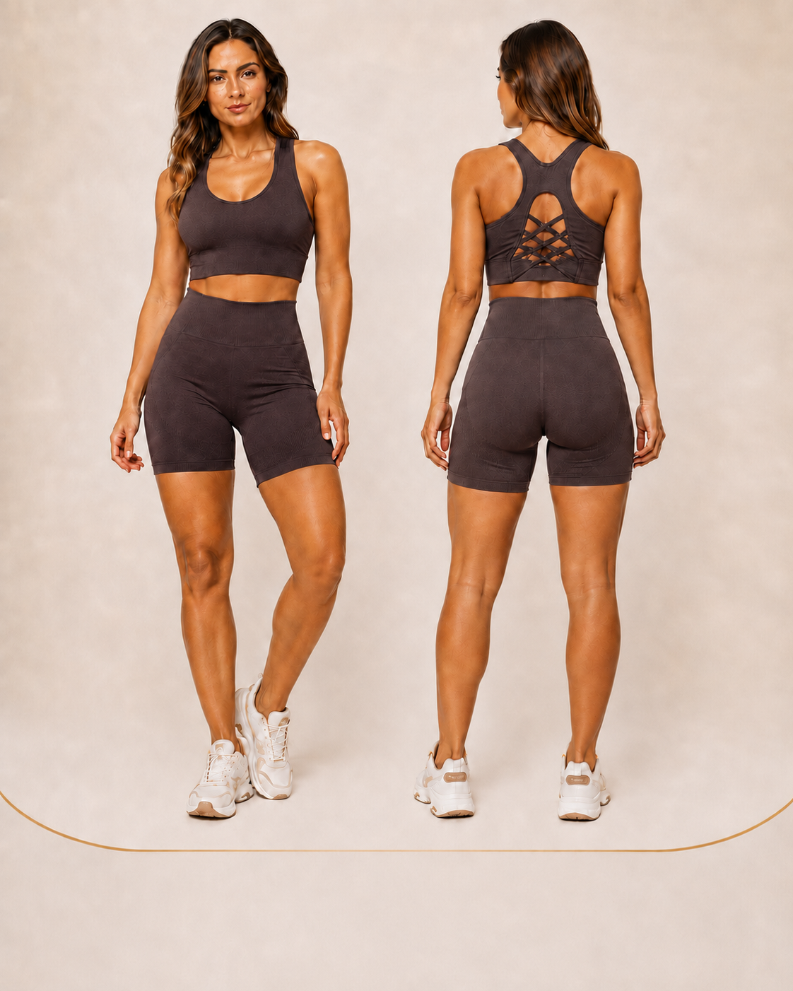 Conjunto Fitness (Shorts + Cropped) - imagem 1 de 2